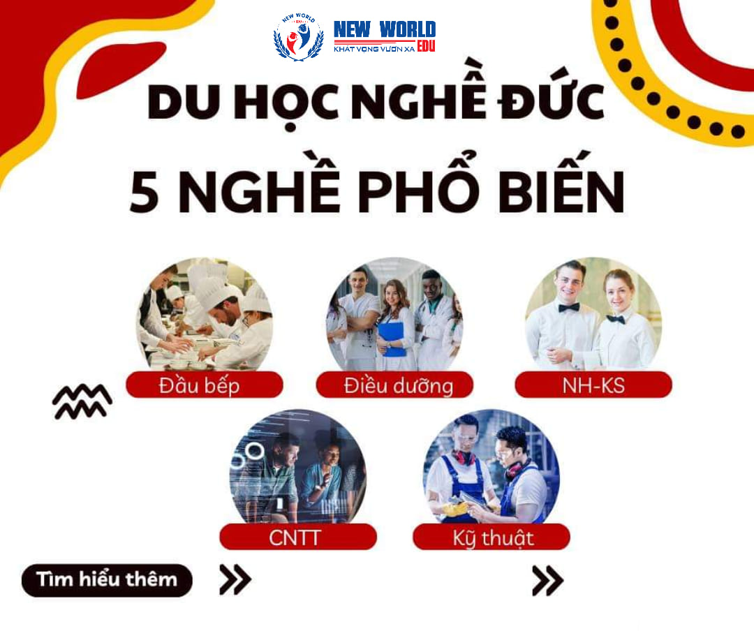 TOP 5 nghề phổ biến cho sinh viên Việt Nam du học nghề tại Đức