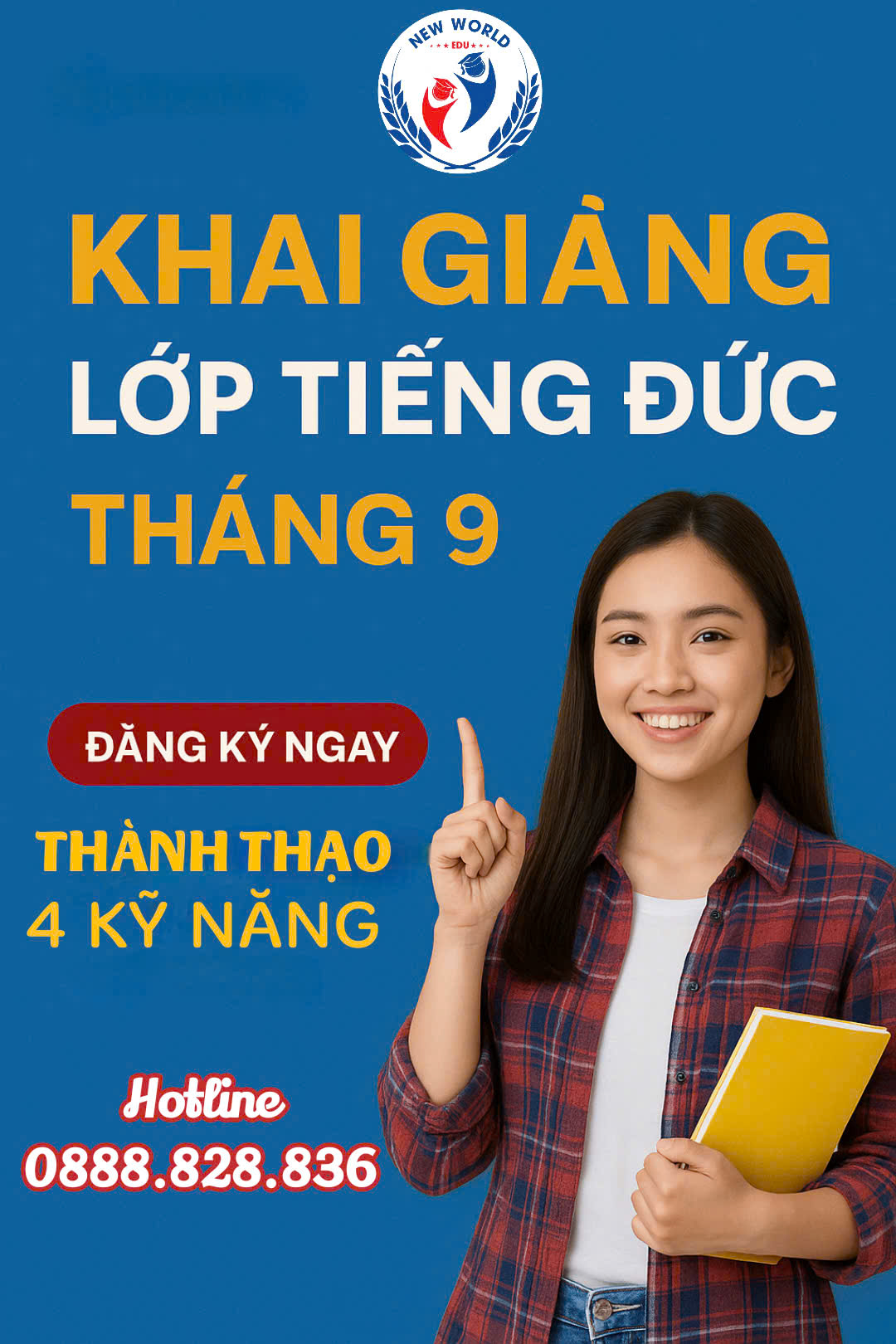 THÔNG BÁO TUYỂN SINH - KHAI GIẢNG LỚP TIẾNG ĐỨC THÁNG 9