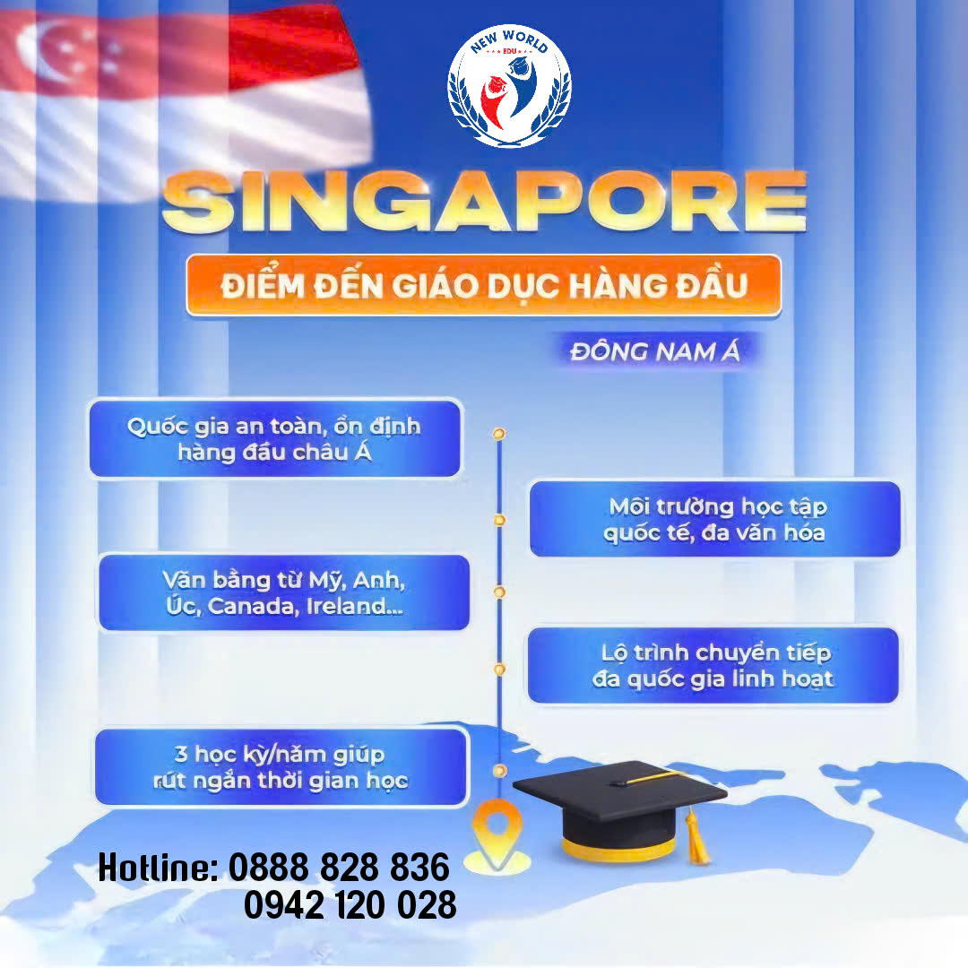 DU HỌC SINGAPORE 6+6 – ĐI SỚM, LÀM SỚM, CÓ THU NHẬP SỚM!