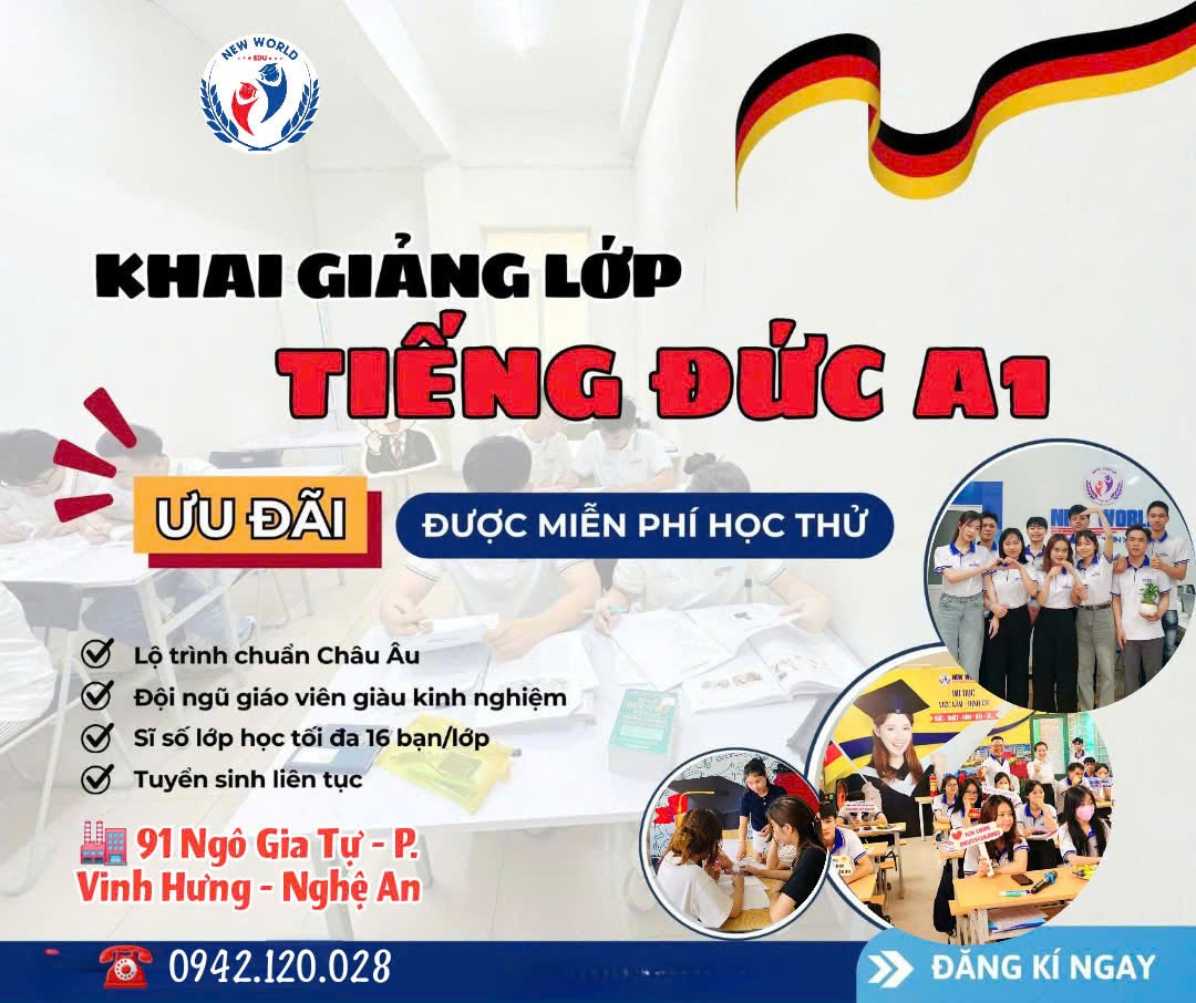 KHAI GIẢNG LỚP TIẾNG ĐỨC A1 - NGÀY 08/07/2026