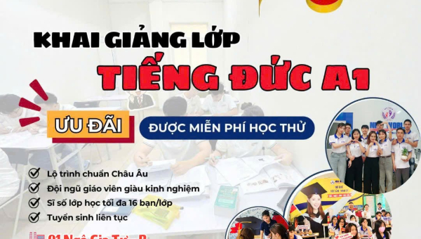 KHAI GIẢNG LỚP TIẾNG ĐỨC A1 - NGÀY 08/07/2026