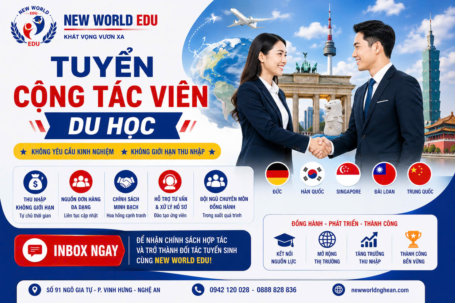 TUYỂN CỘNG TÁC VIÊN DU HỌC 