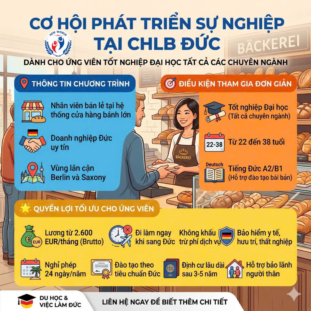 CHƯƠNG TRÌNH DU HỌC CHUYỂN ĐỔI BẰNG (18B) ĐÃ CÓ MẶT TẠI NEW WORLD EDU